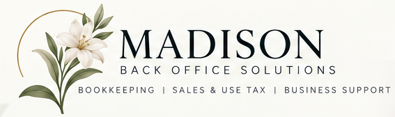 Madison Back Office Solutions floral lily logo